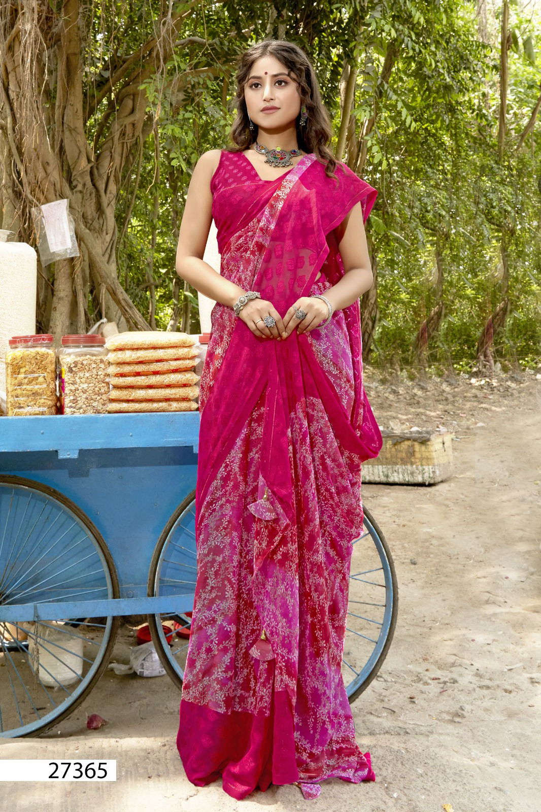 Sampreeti Vol 5 By Vallabhi Printed Daily Wear Georgette Sarees Wholesale Shop In Surat
